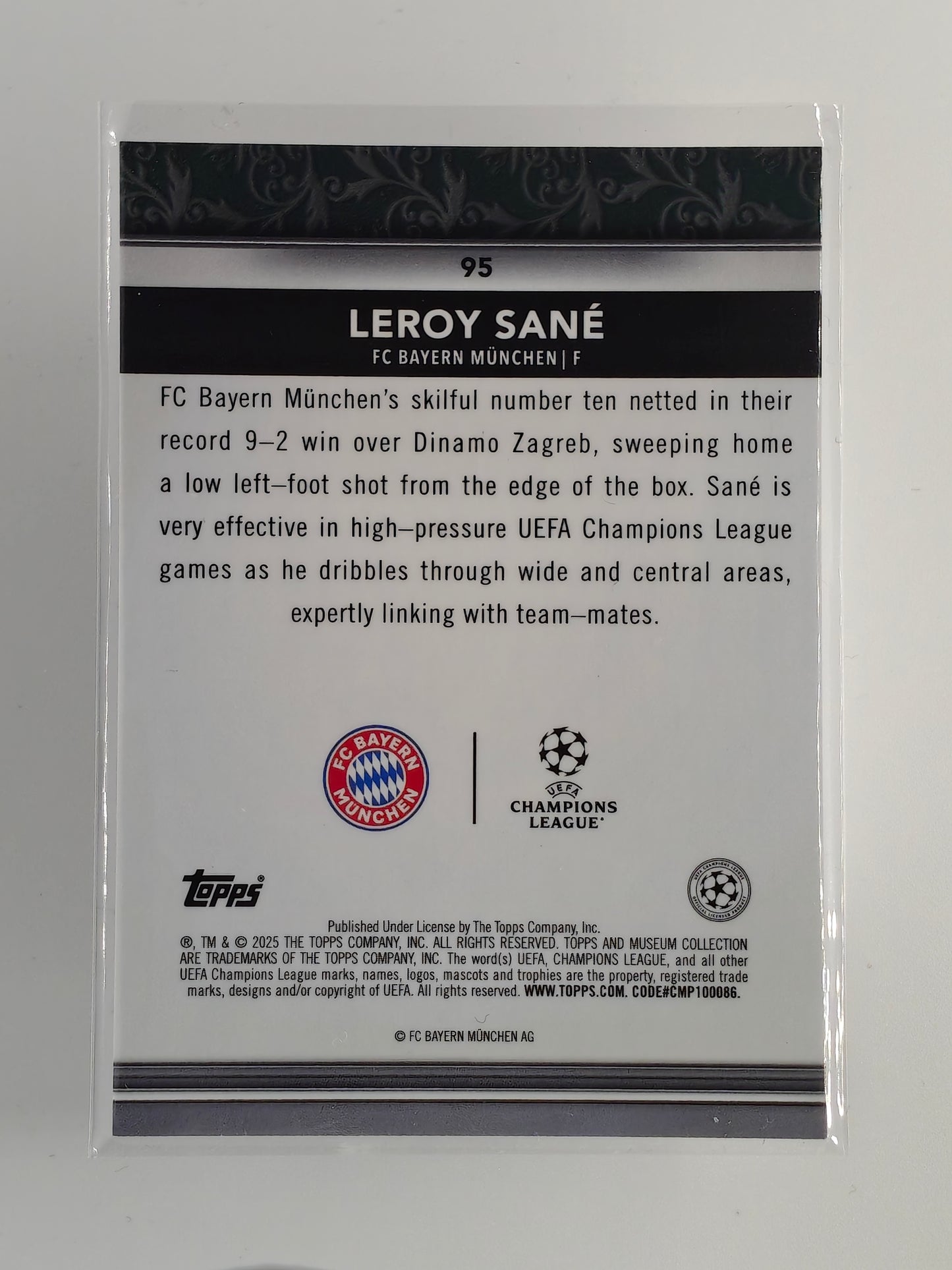 Leroy Sane - Topps Museum 24/25