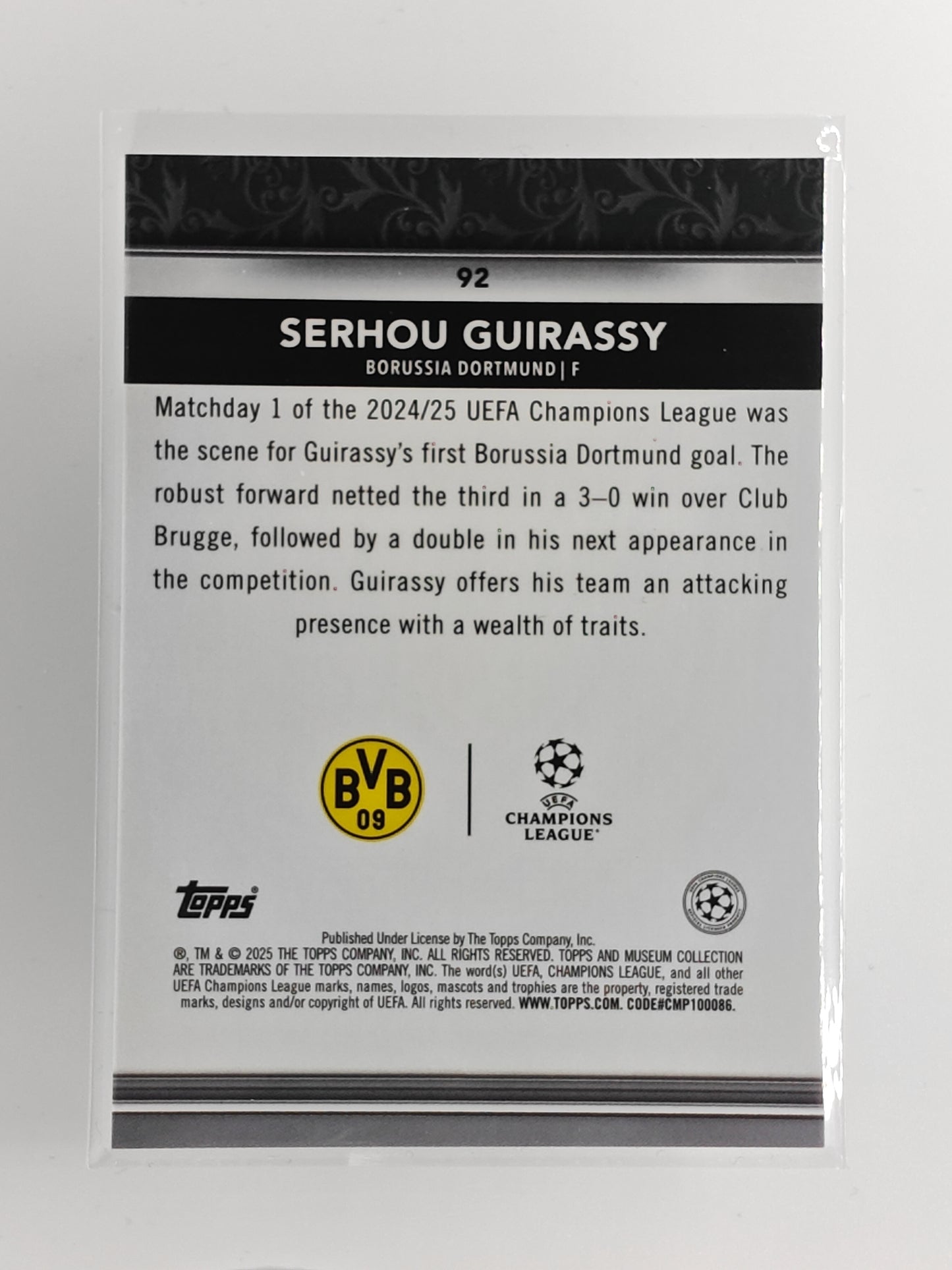 Serhou Guirassy - Topps Museum 24/25