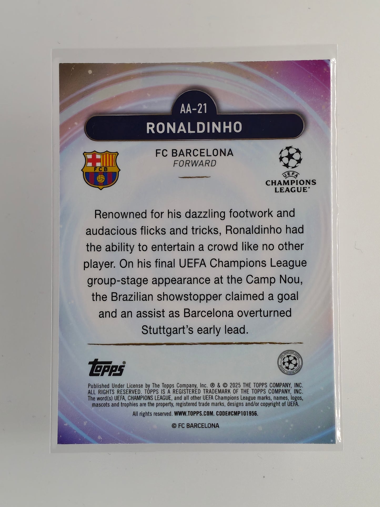 Ronaldinho - Ageless Alchemy - Topps Merlin 24/25