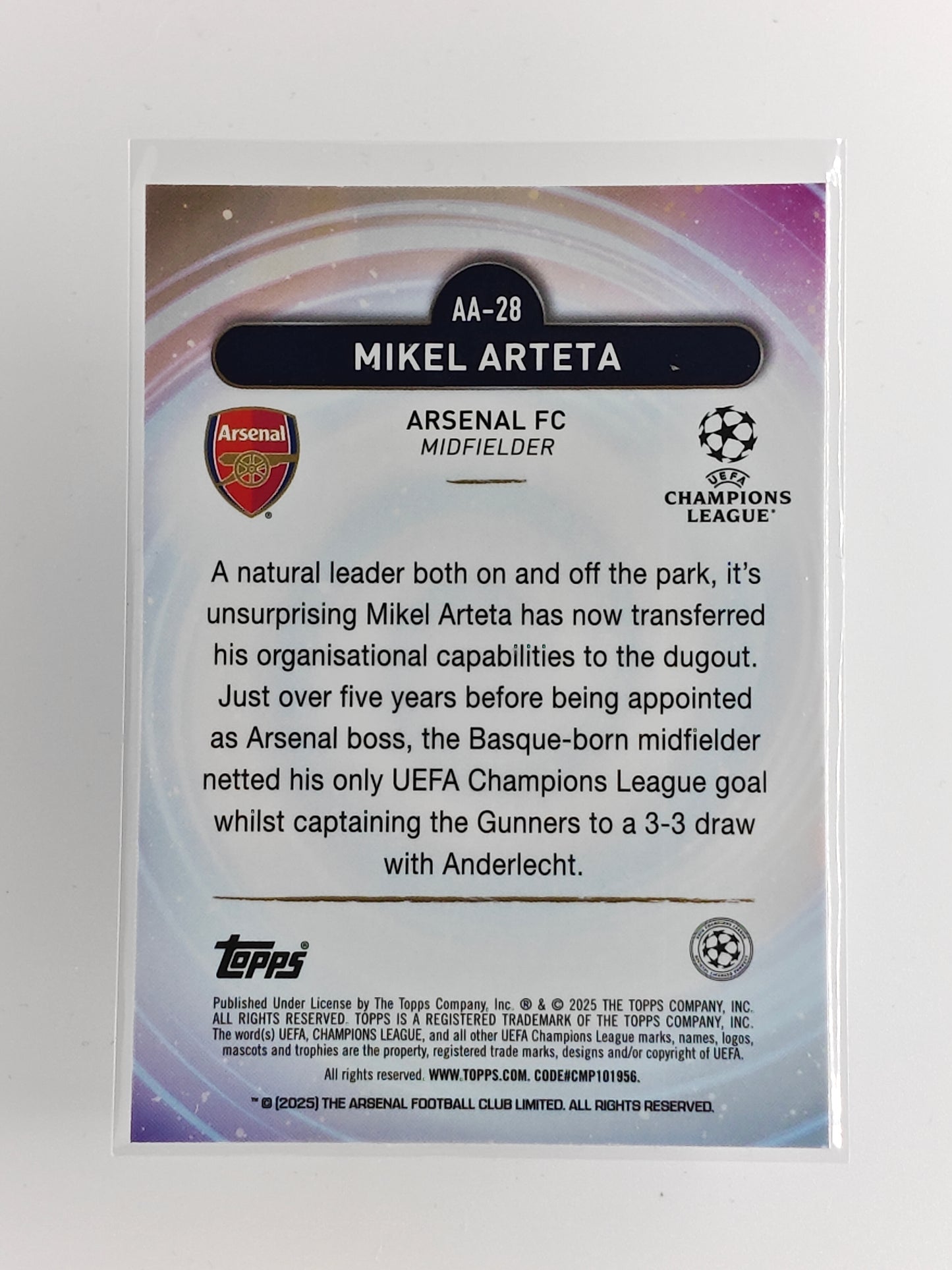 Mikel Arteta - Ageless Alchemy - Topps Merlin 24/25