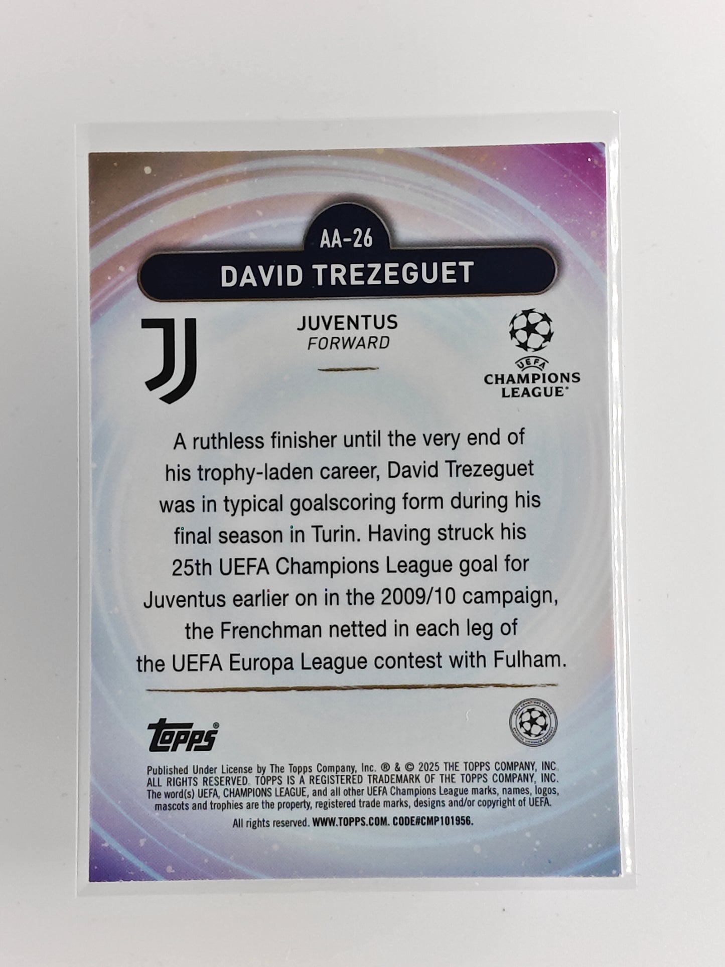 David Trezeguet - Ageless Alchemy - Topps Merlin 24/25