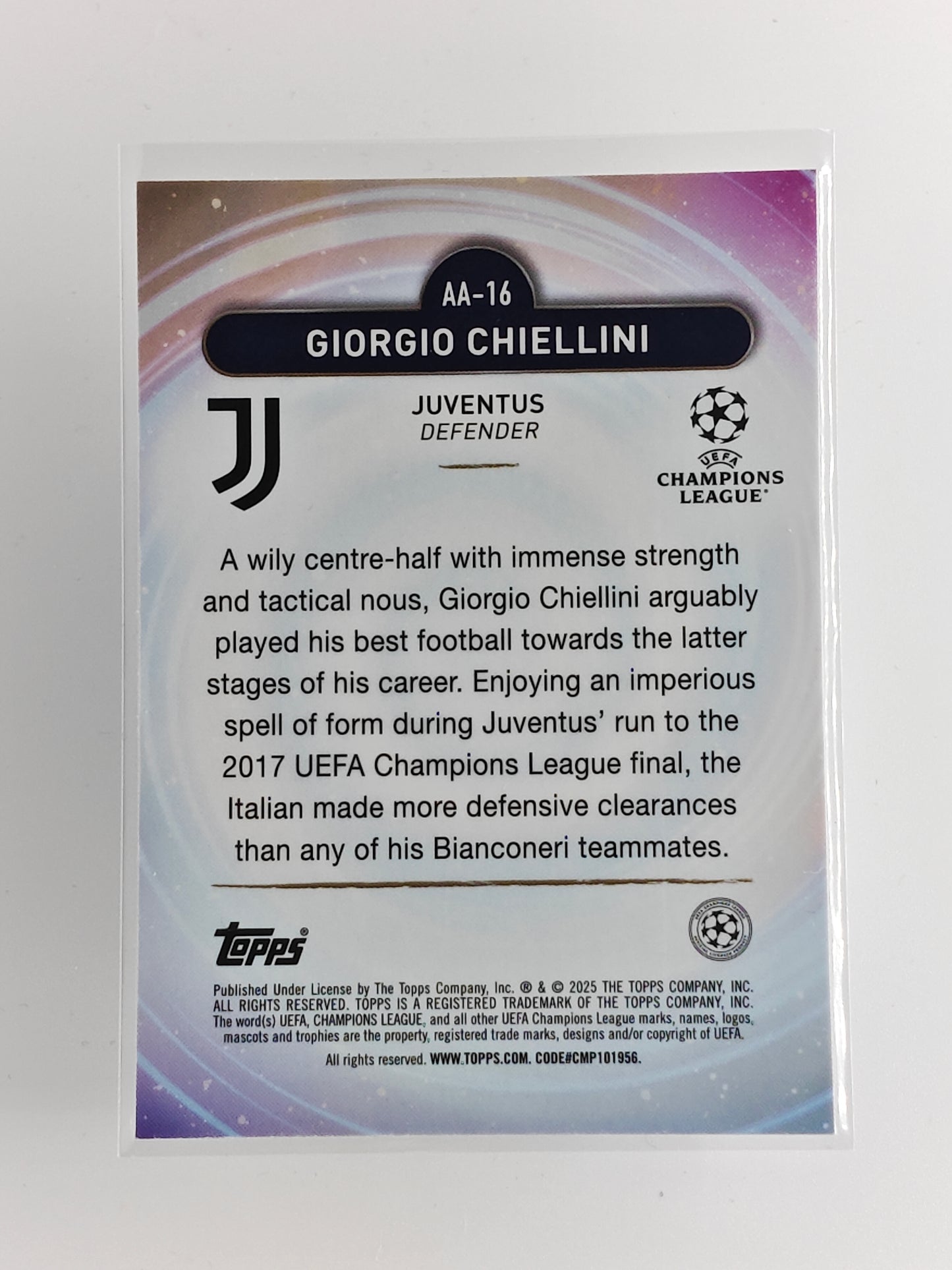 Giorgio Chiellini - Ageless Alchemy - Topps Merlin 24/25