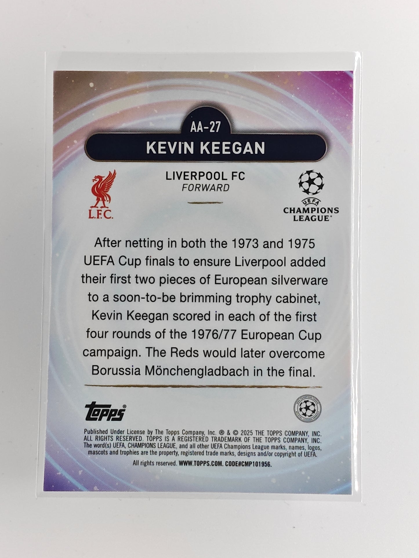 Kevin Keagan - Ageless Alchemy - Topps Merlin 24/25