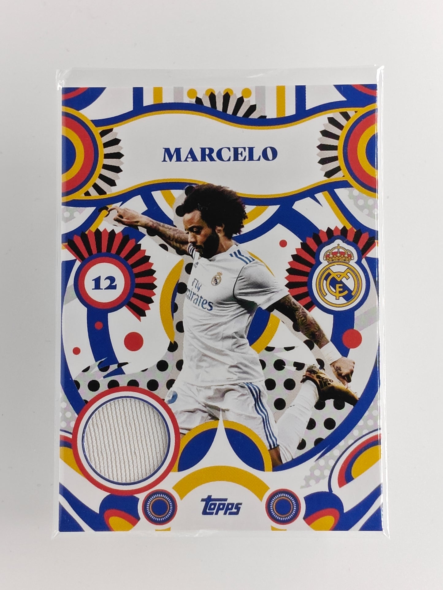 Marcelo Patch Match-Worn - Topps Real madrid team set