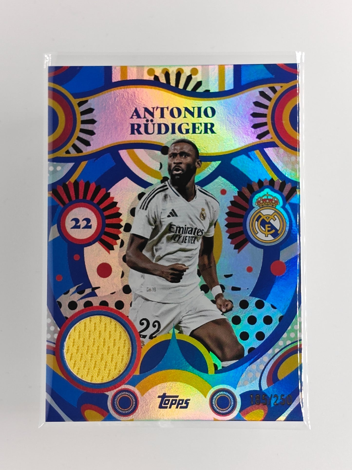Antonio Rudiger Patch /250 Match-Worn - Topps Real madrid team set