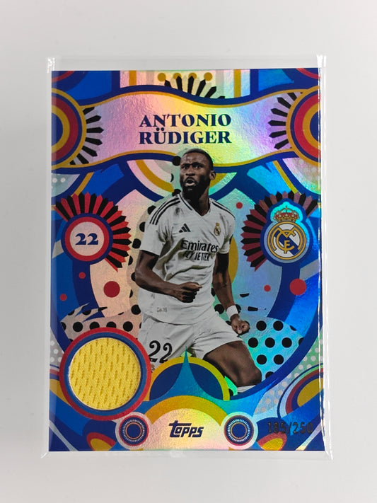 Antonio Rudiger Patch /250 Match-Worn - Topps Real madrid team set