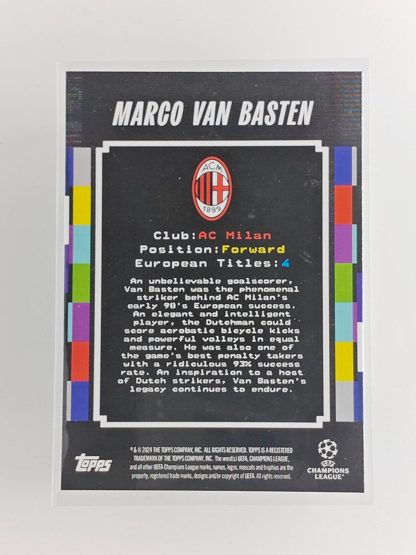 Marco Van Basten Pioneer - Topps Decades 24/25