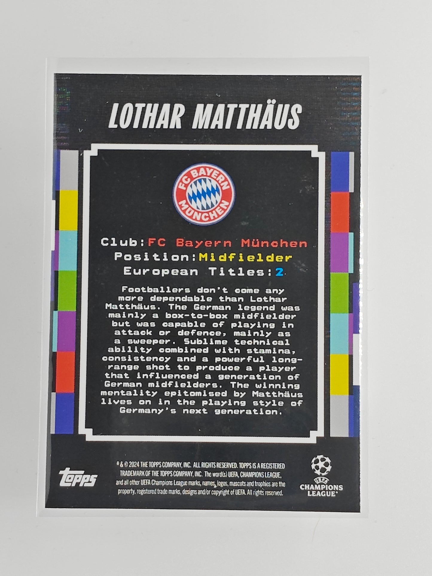 Lothar Matthaus Pioneer - Topps Decades 24/25