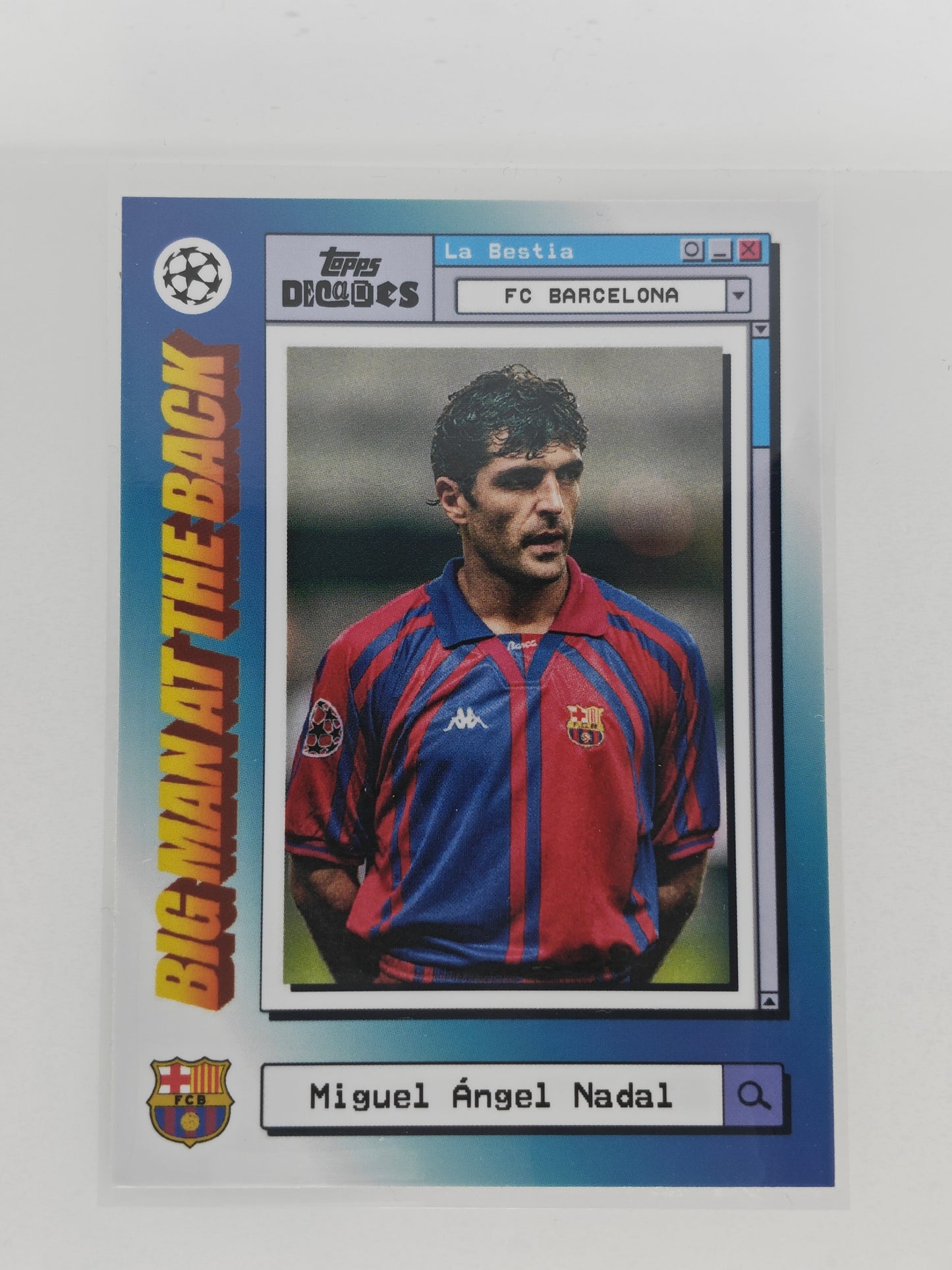 Miguel Angel Nadal Big man in the back - Topps Decades 24/25