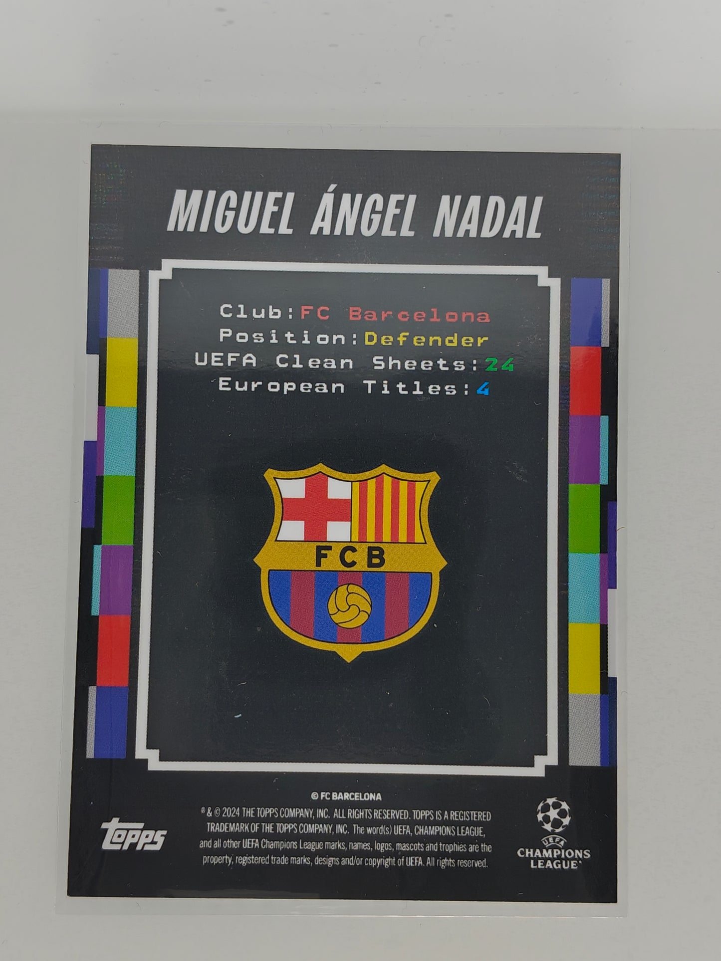Miguel Angel Nadal Big man in the back - Topps Decades 24/25
