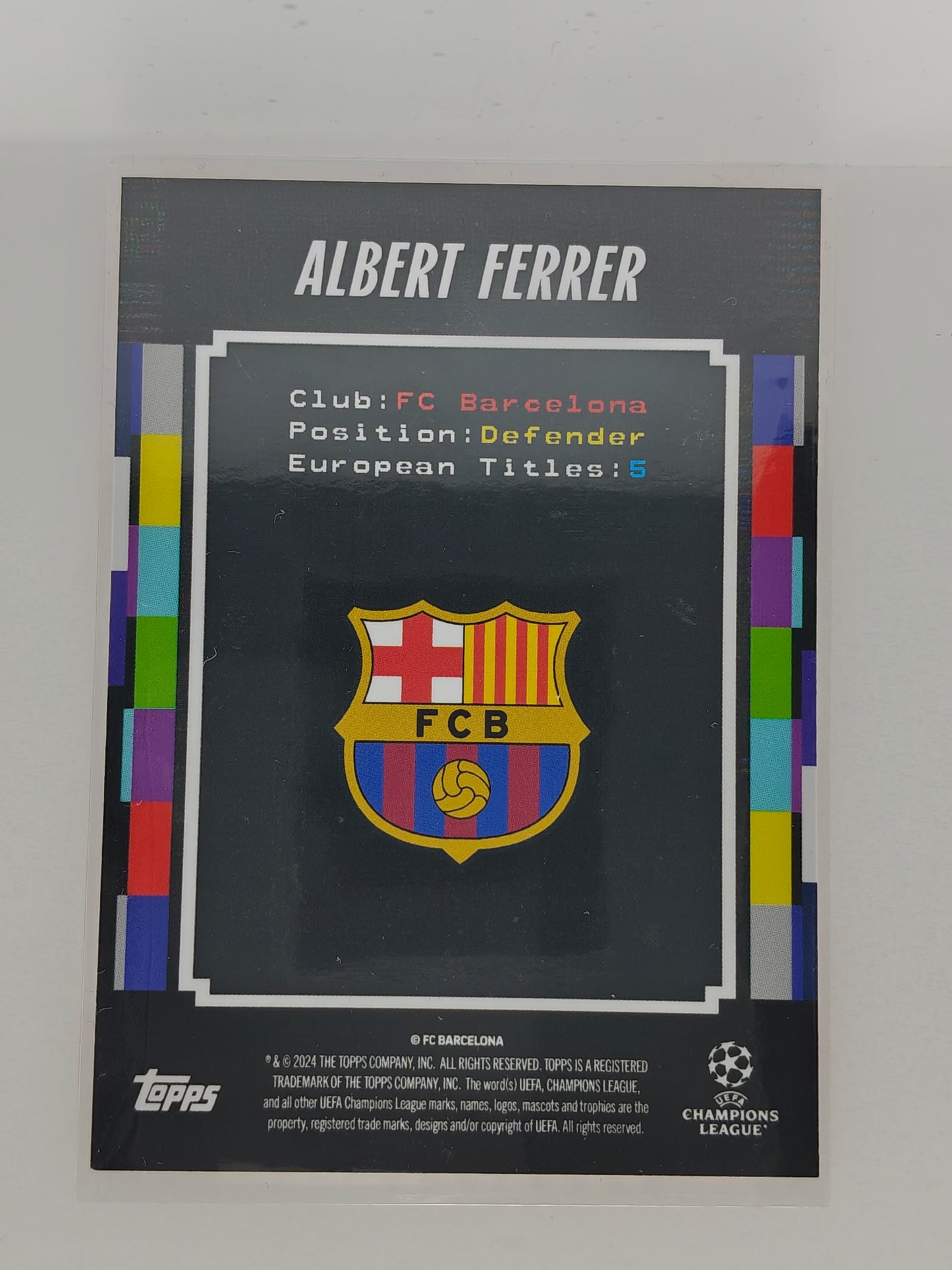 Albert Ferrer Iconic kits - Topps Decades 24/25