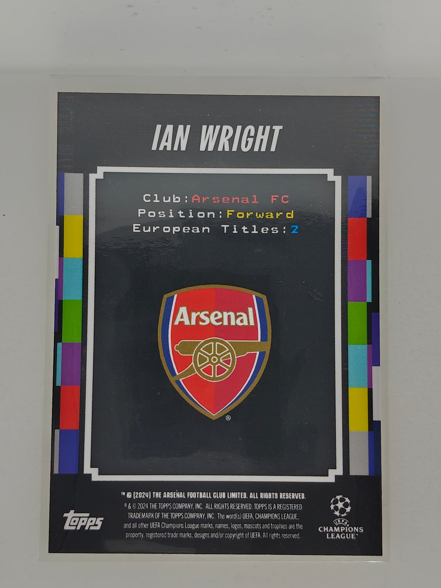 Ian Wright Iconic kits - Topps Decades 24/25