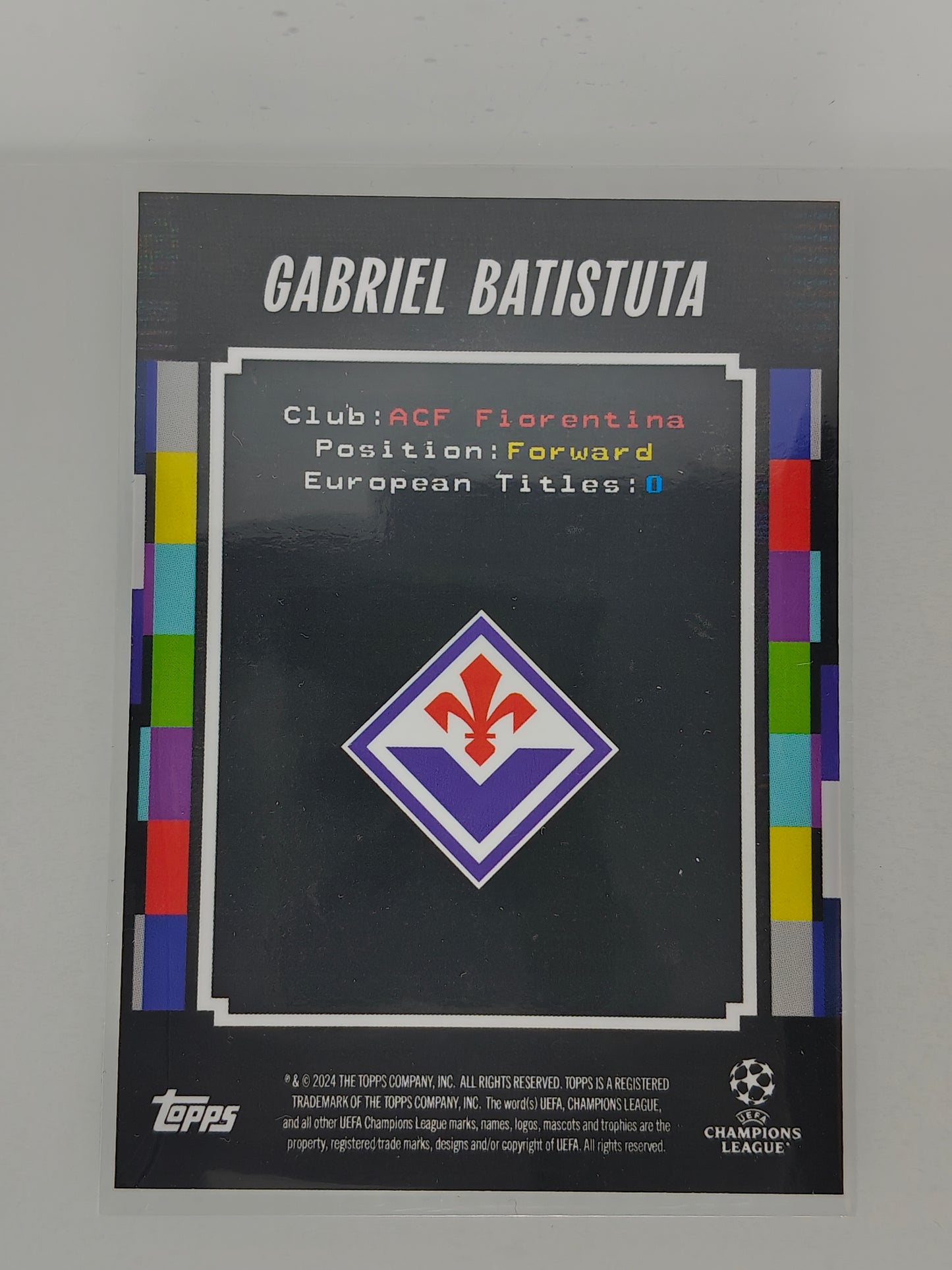 Gabriel Batistuta Iconic kits - Topps Decades 24/25