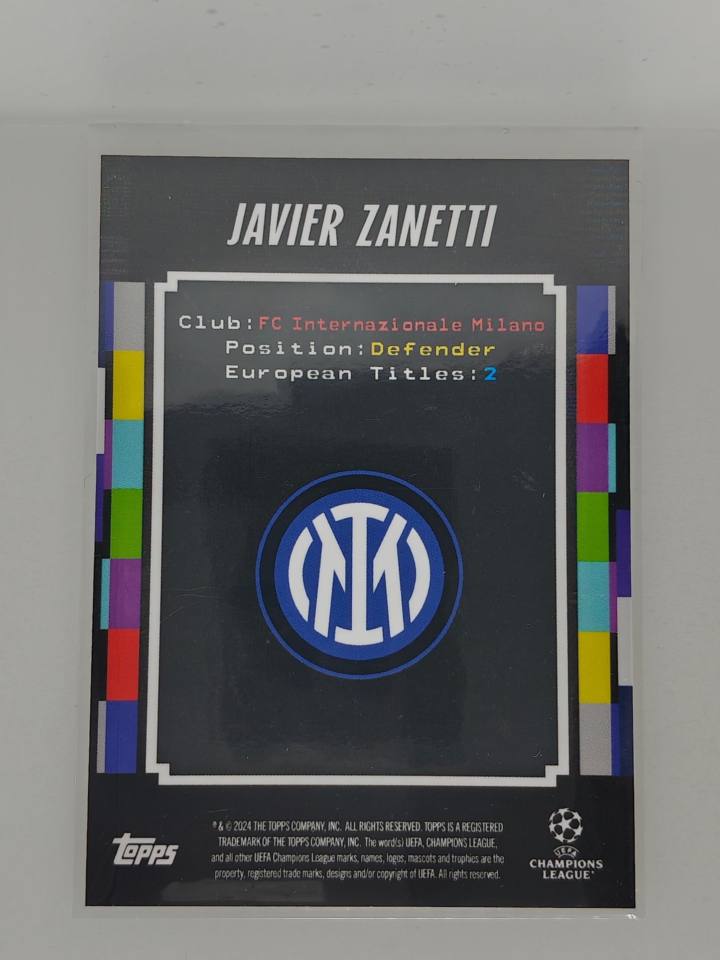 Javier Zanetti Terrace Heroes - Topps Decades 24/25
