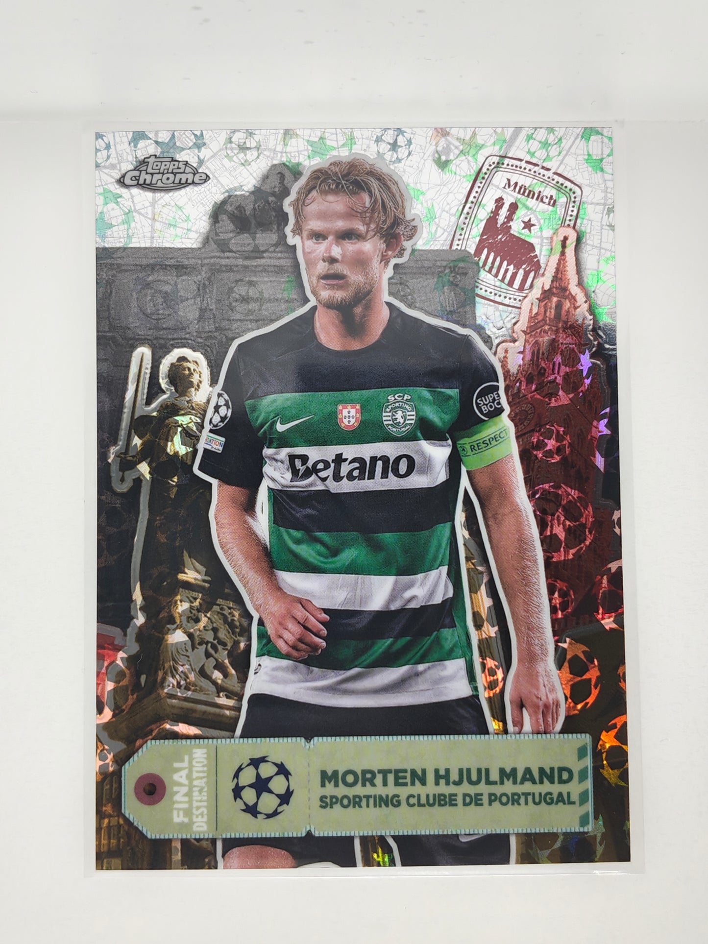 Morten Hjulmand Final Destination starball - Topps Chrome 24/25 Logofractor