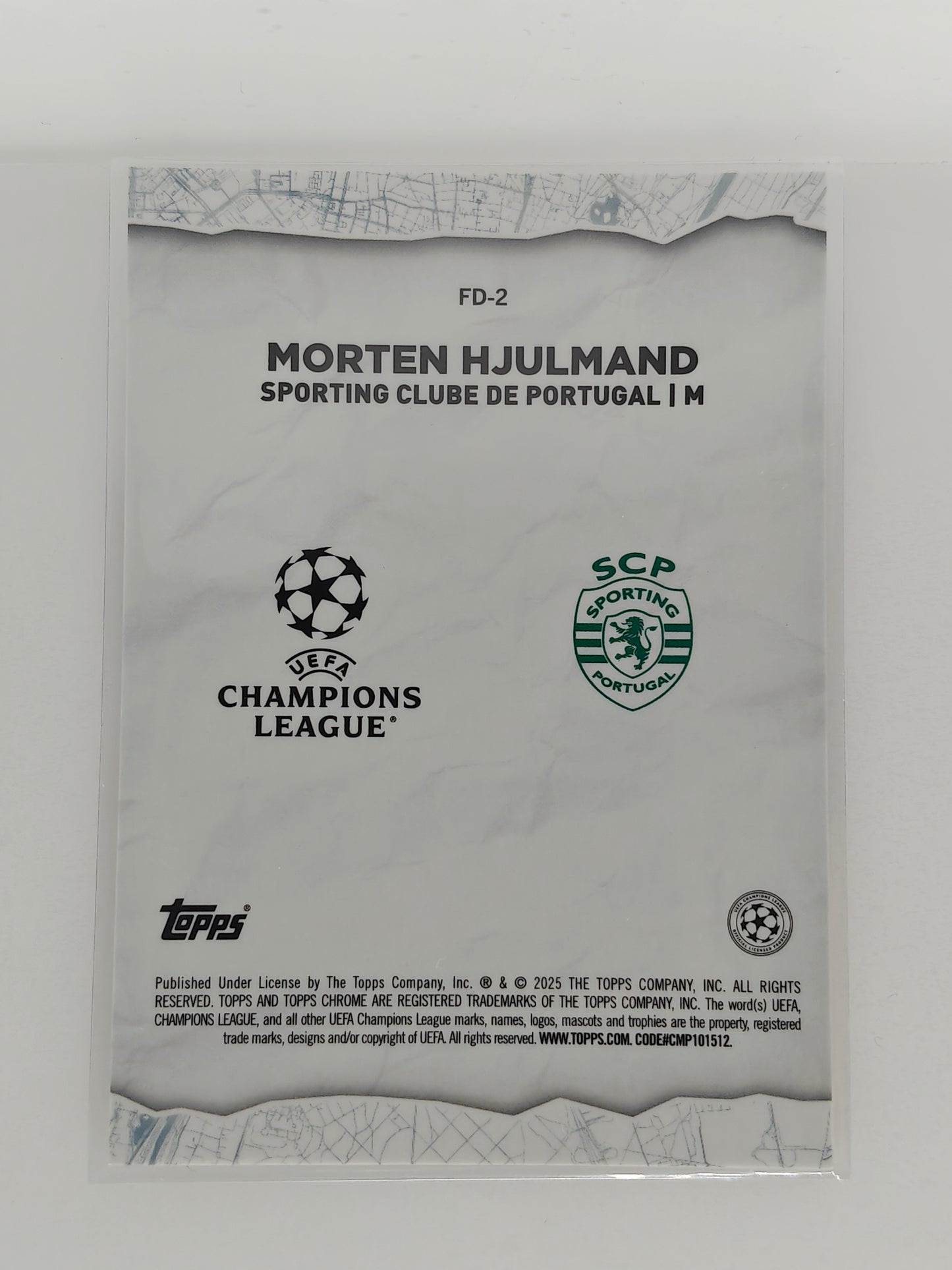 Morten Hjulmand Final Destination starball - Topps Chrome 24/25 Logofractor