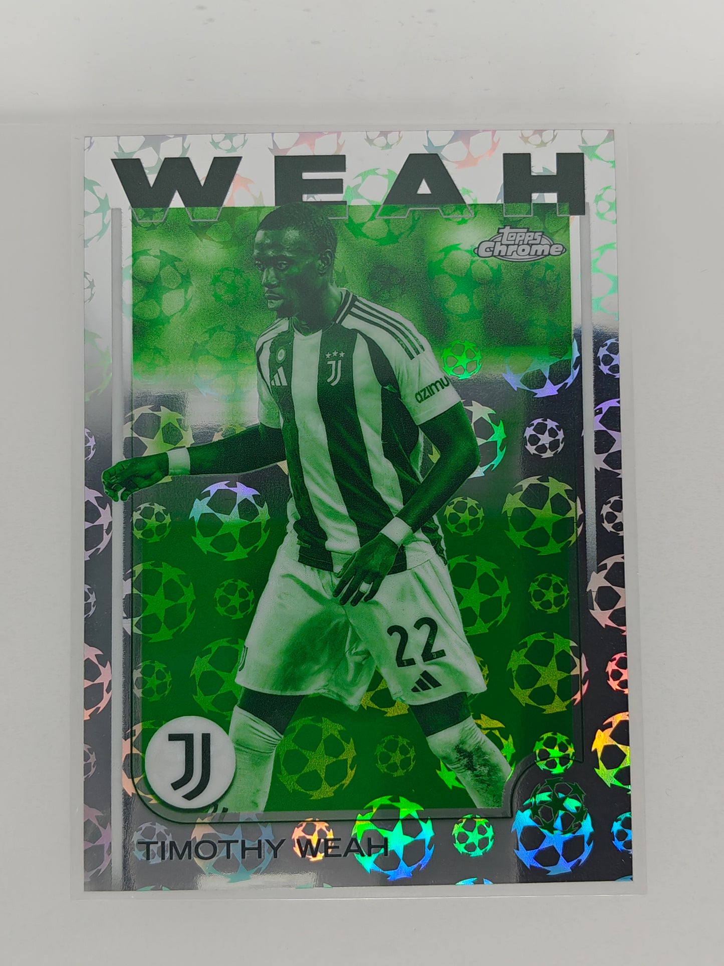 Timothy Weah night vision SP - Topps Chrome 24/25 Logofractor