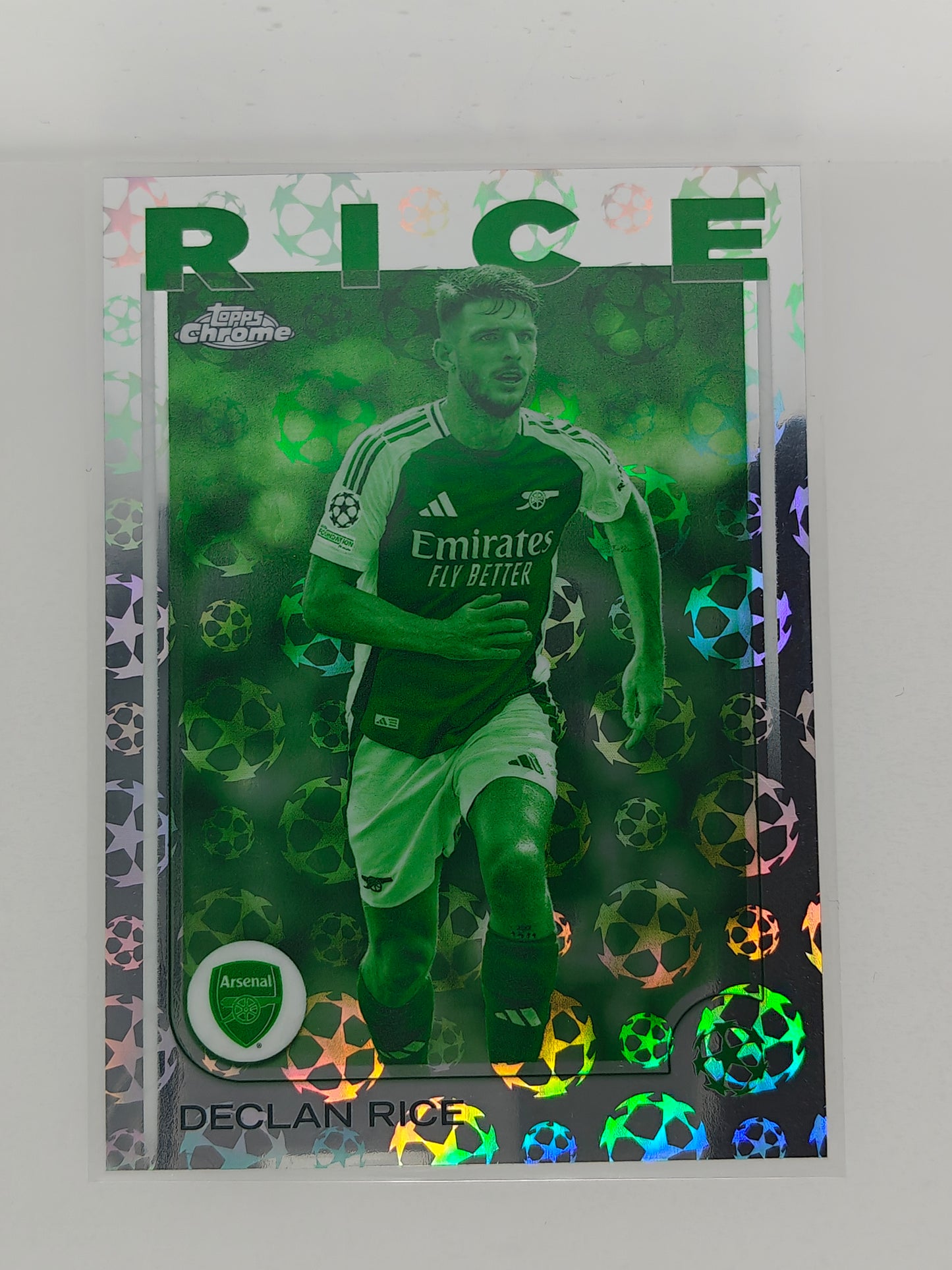 Declan Rice night vision SP - Topps Chrome 24/25 Logofractor
