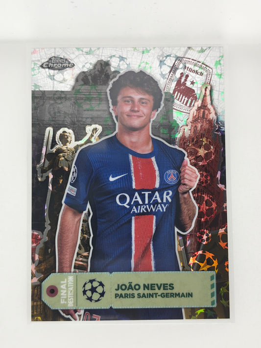 Joao Neves Final Destination starball - Topps Chrome 24/25 Logofractor