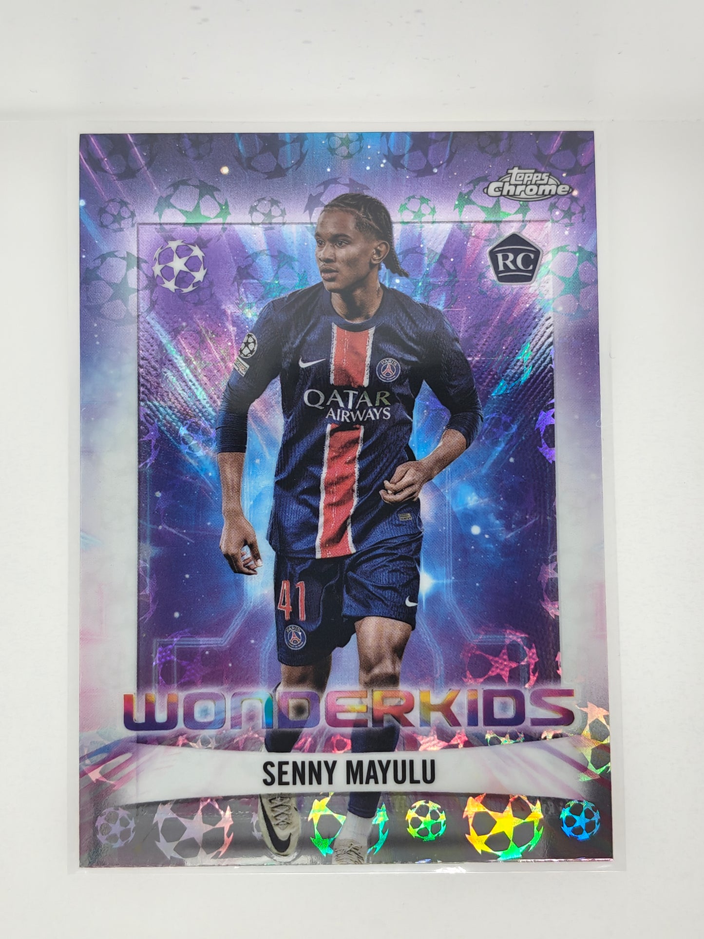 Senny Mayulu wonderkids rc starball - Topps Chrome 24/25 Logofractor