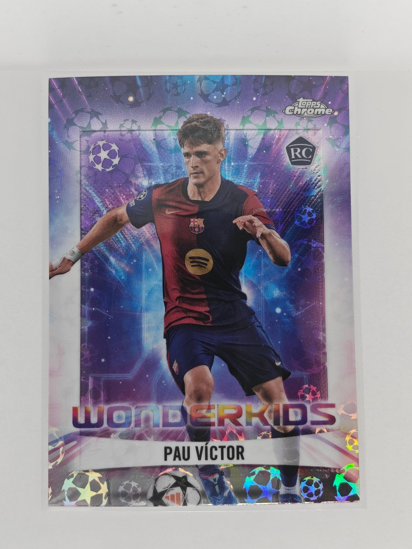 Pau Victor wonderkids rc starball - Topps Chrome 24/25 Logofractor