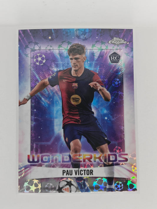 Pau Victor wonderkids rc starball - Topps Chrome 24/25 Logofractor