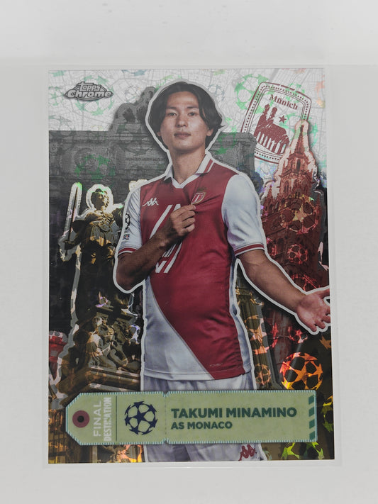 Takumi Minamino Final Destination starball - Topps Chrome 24/25 Logofractor