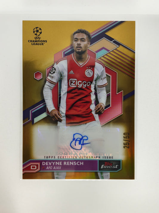 Devyne Rensch auto /50 - Topps Finest 22/23