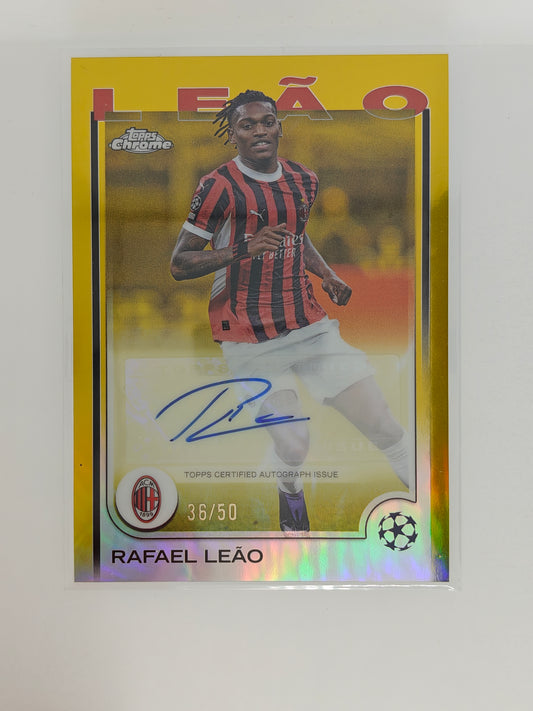Rafael Leao auto /50 - Topps Chrome 24/25