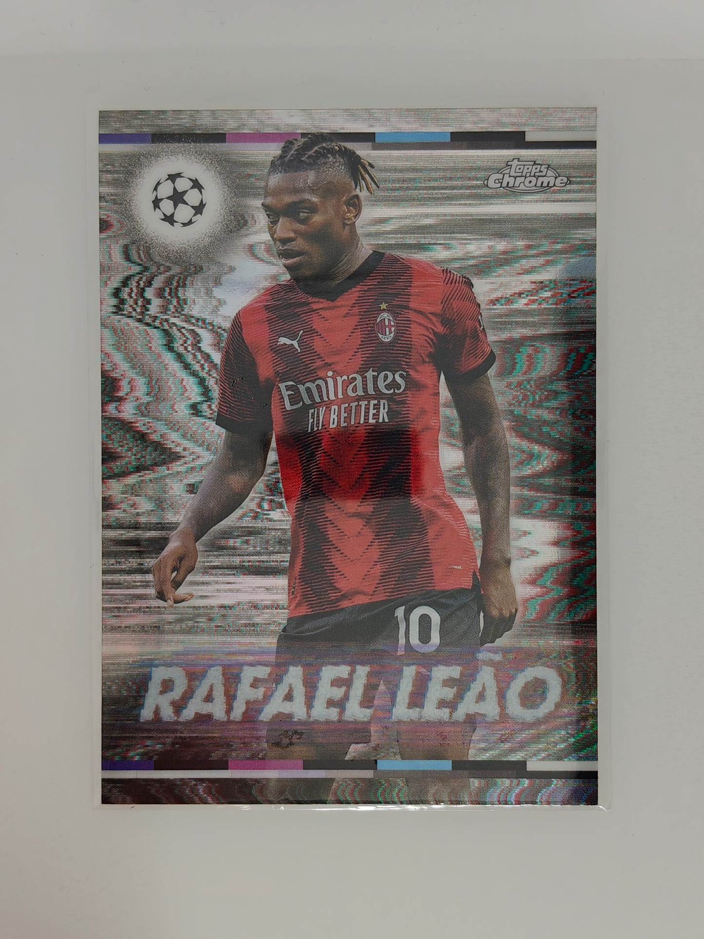 Rafael Leao White noise ssp multicase hit - Topps Chrome 23/24