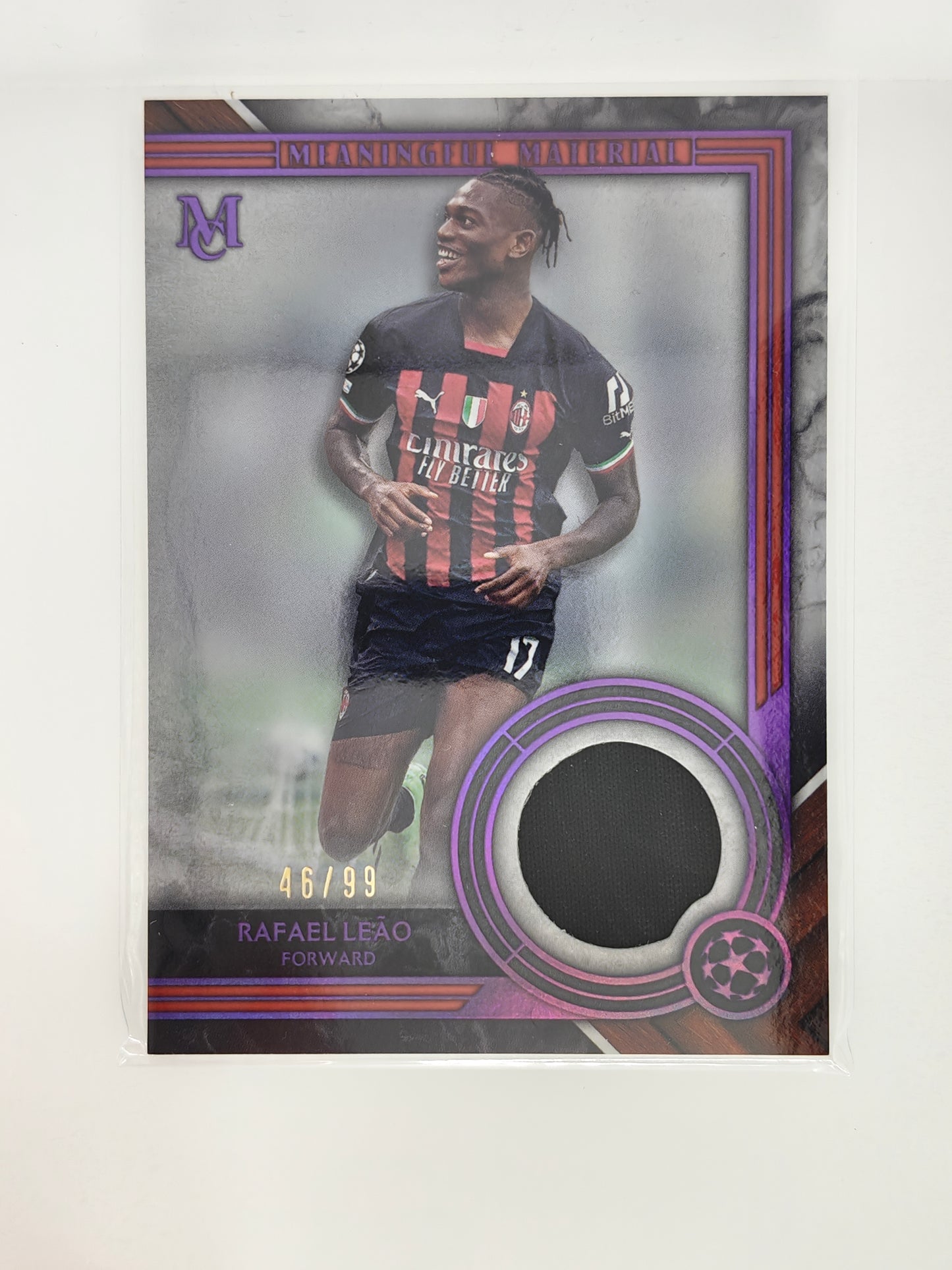 Rafael Leao patch /99 Match-Worn - Topps Museum 22/23