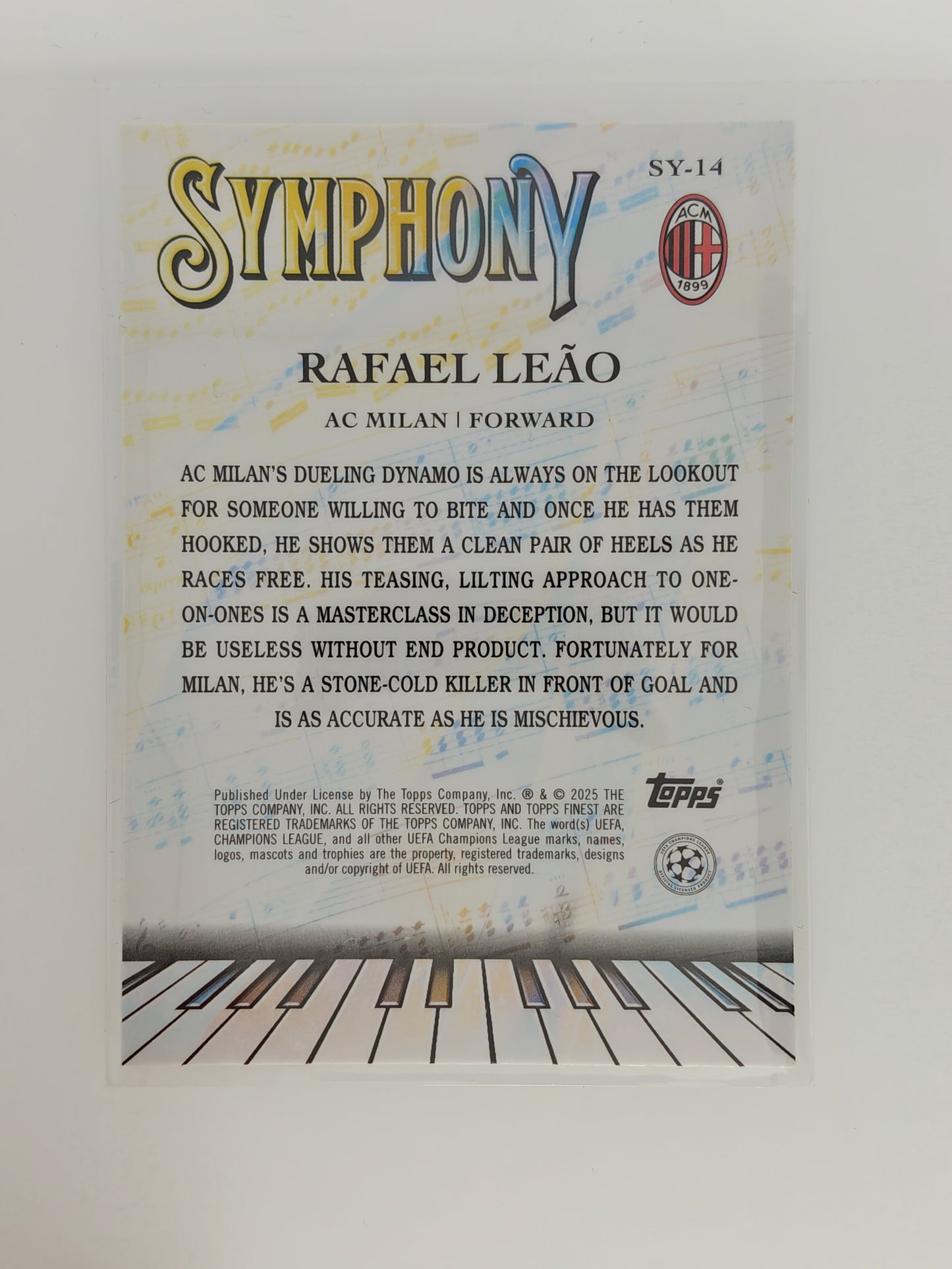 Rafael Leao symphony - Topps Finest 24/25