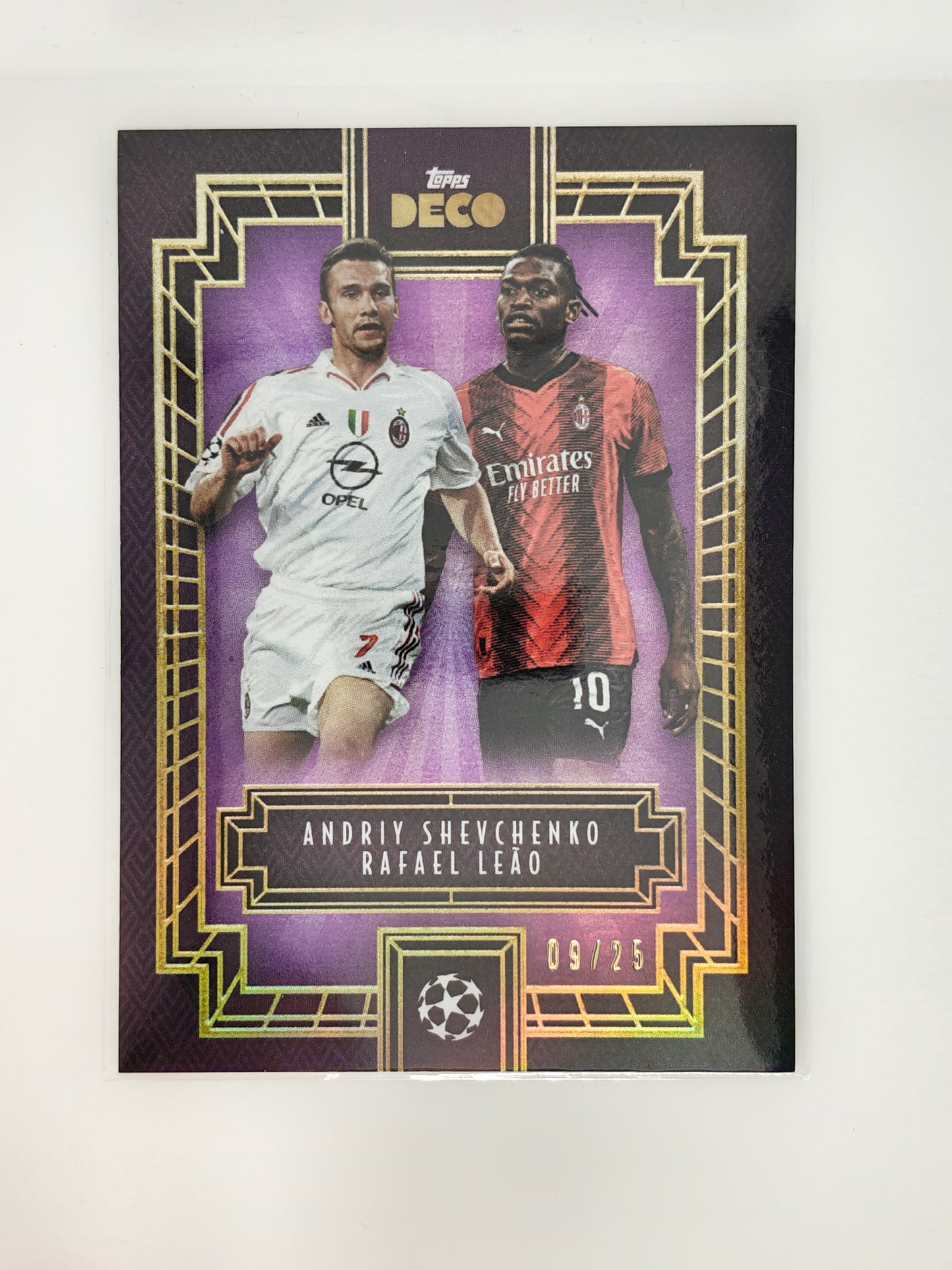 Andriy Shevchenko / Rafael Leao /25 - Topps Deco 23/24
