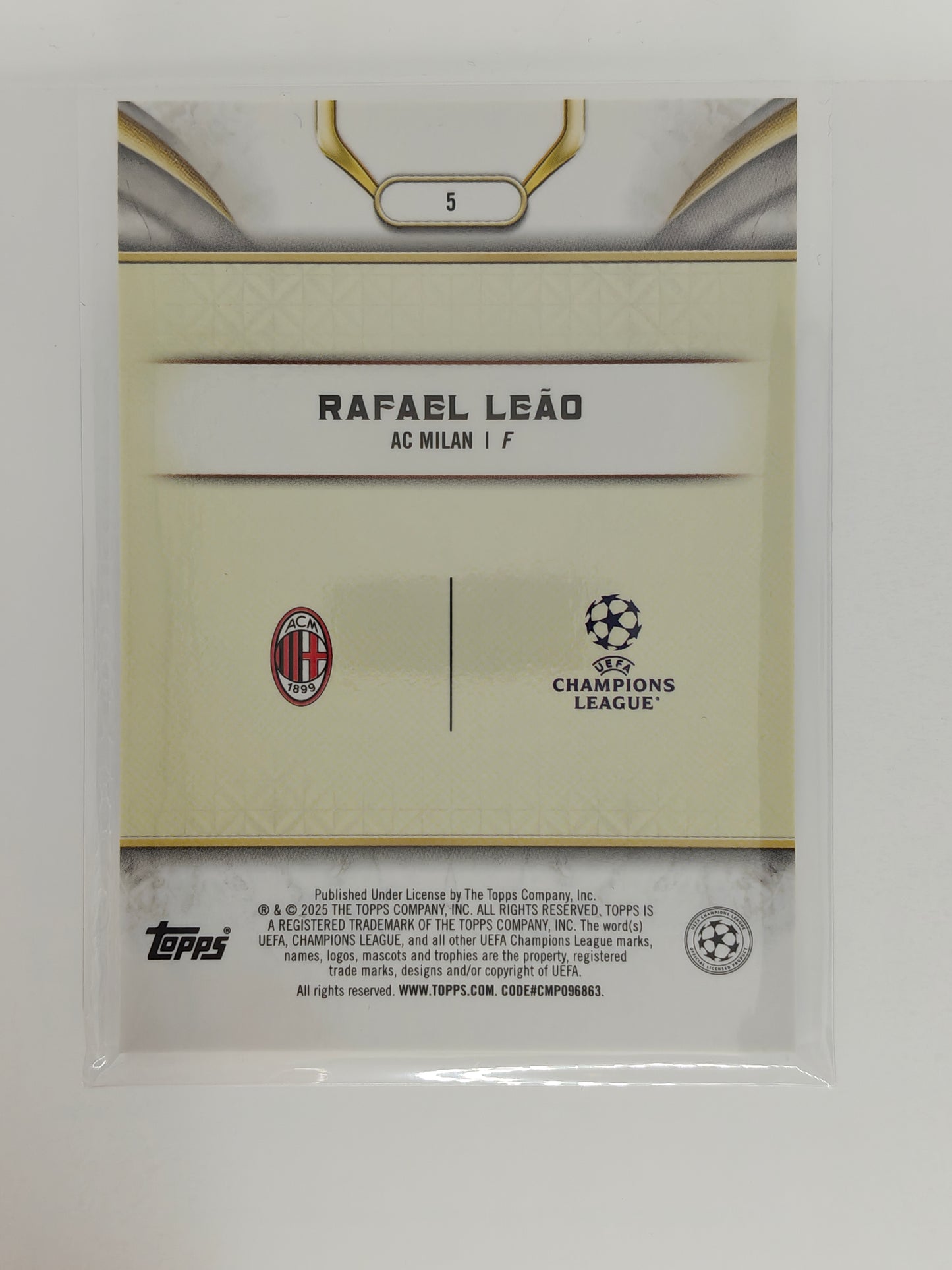 Rafael Leao /75 - Topps Reverence 24/25