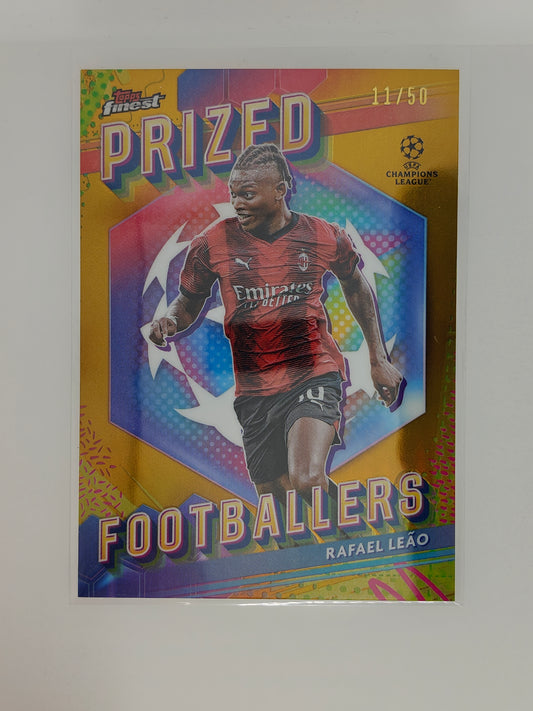 Rafael Leao /50 Prized- Topps Finest 23/24