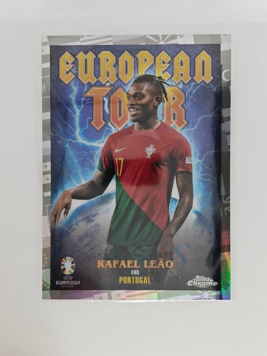 Rafael Leao EuropeanTour SP - Topps Chrome Euro 24