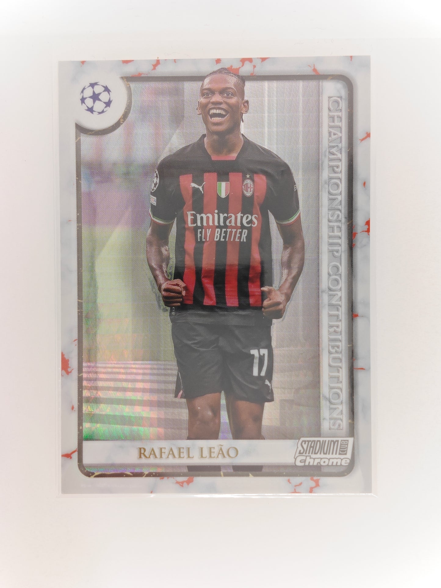 Rafael Leao /199 Championship Contributions - Topps Stadium Chrome 23/24
