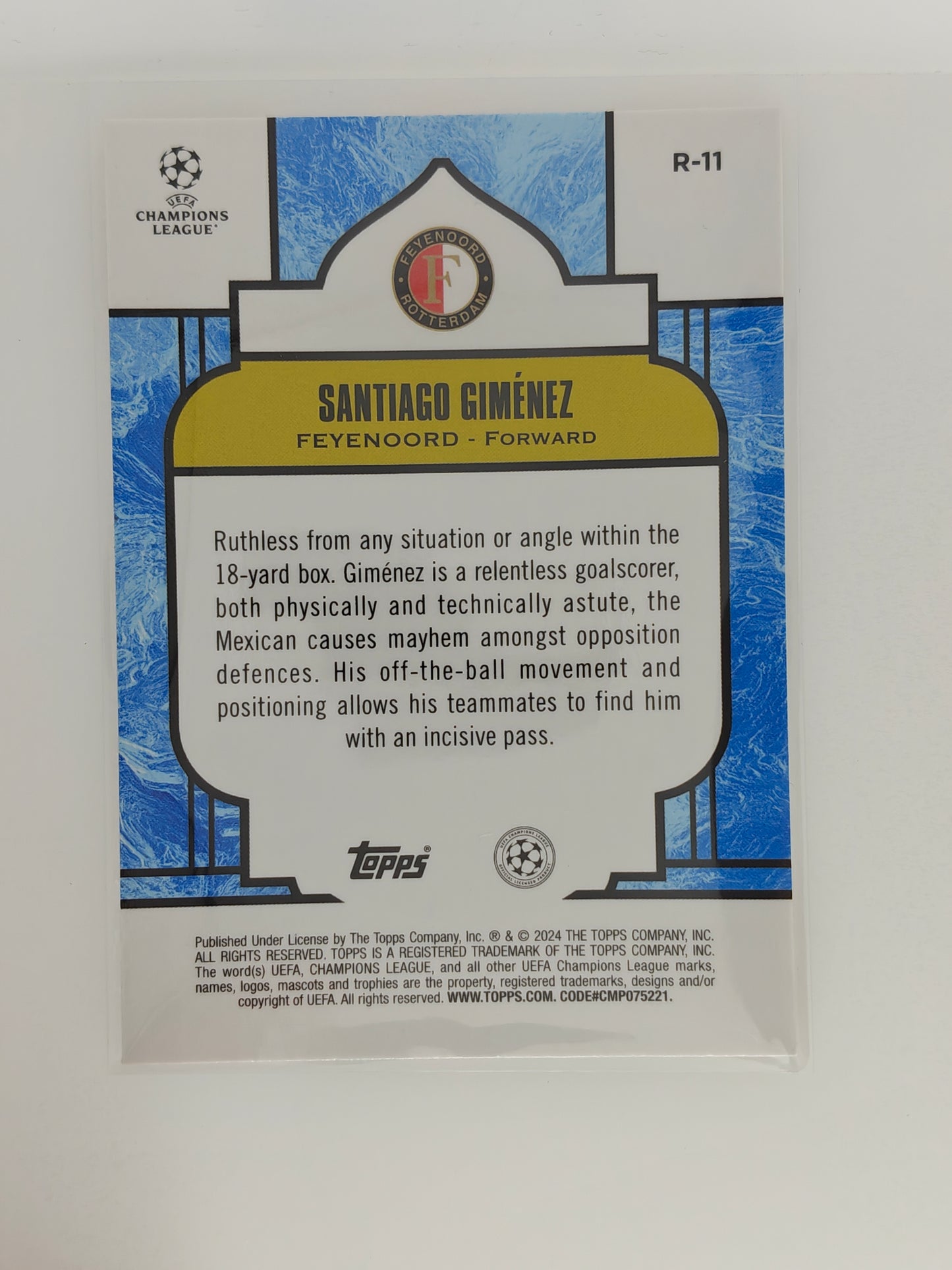 Santiago Gimenez Renaissance casehit SP - Topps Merlin 23/24