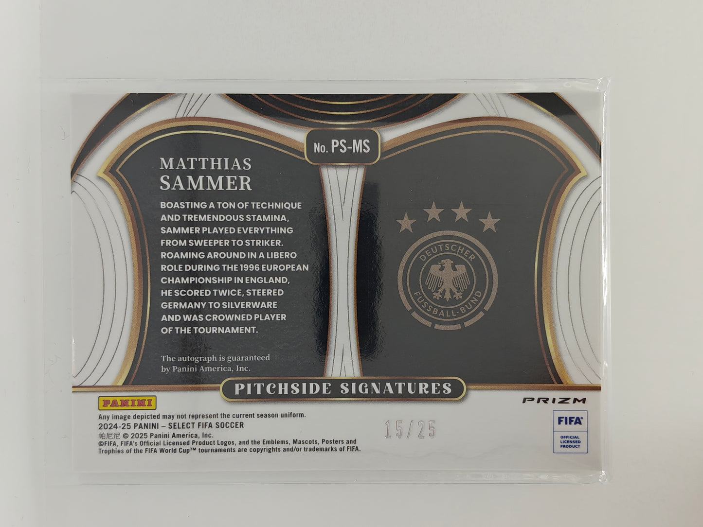 Matthias Sammer auto /25 - Panini Select Fifa 24/25