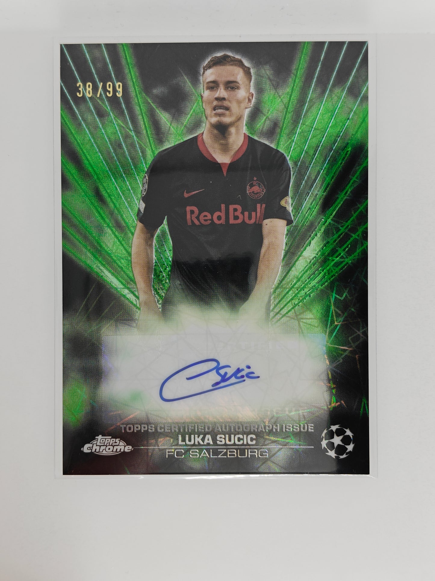 Luka sucic auto /99 black lazer - Topps Chrome 23/24