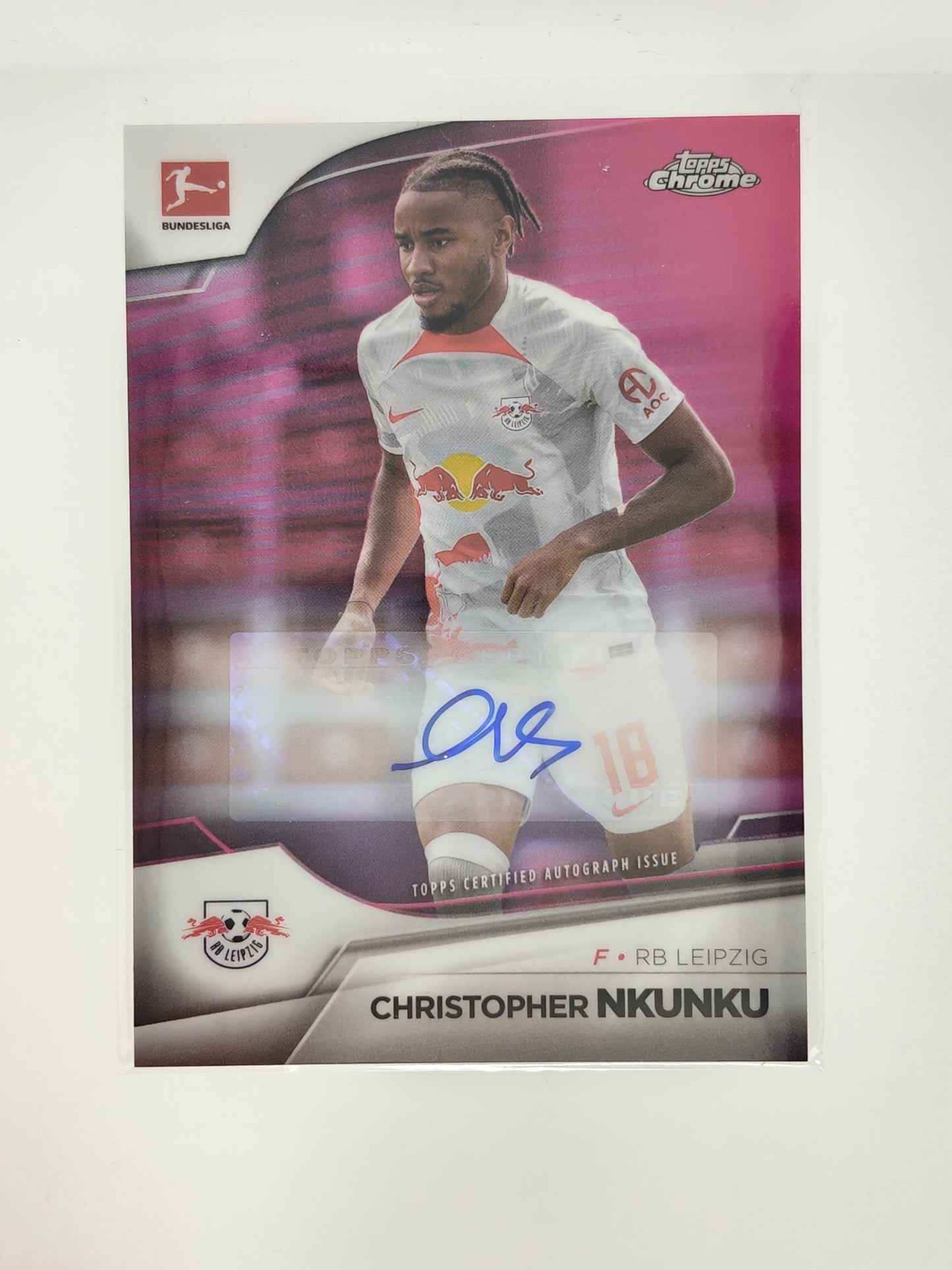 Christopher Nkunku auto /150 - Topps Chrome Bundesliga 22/23