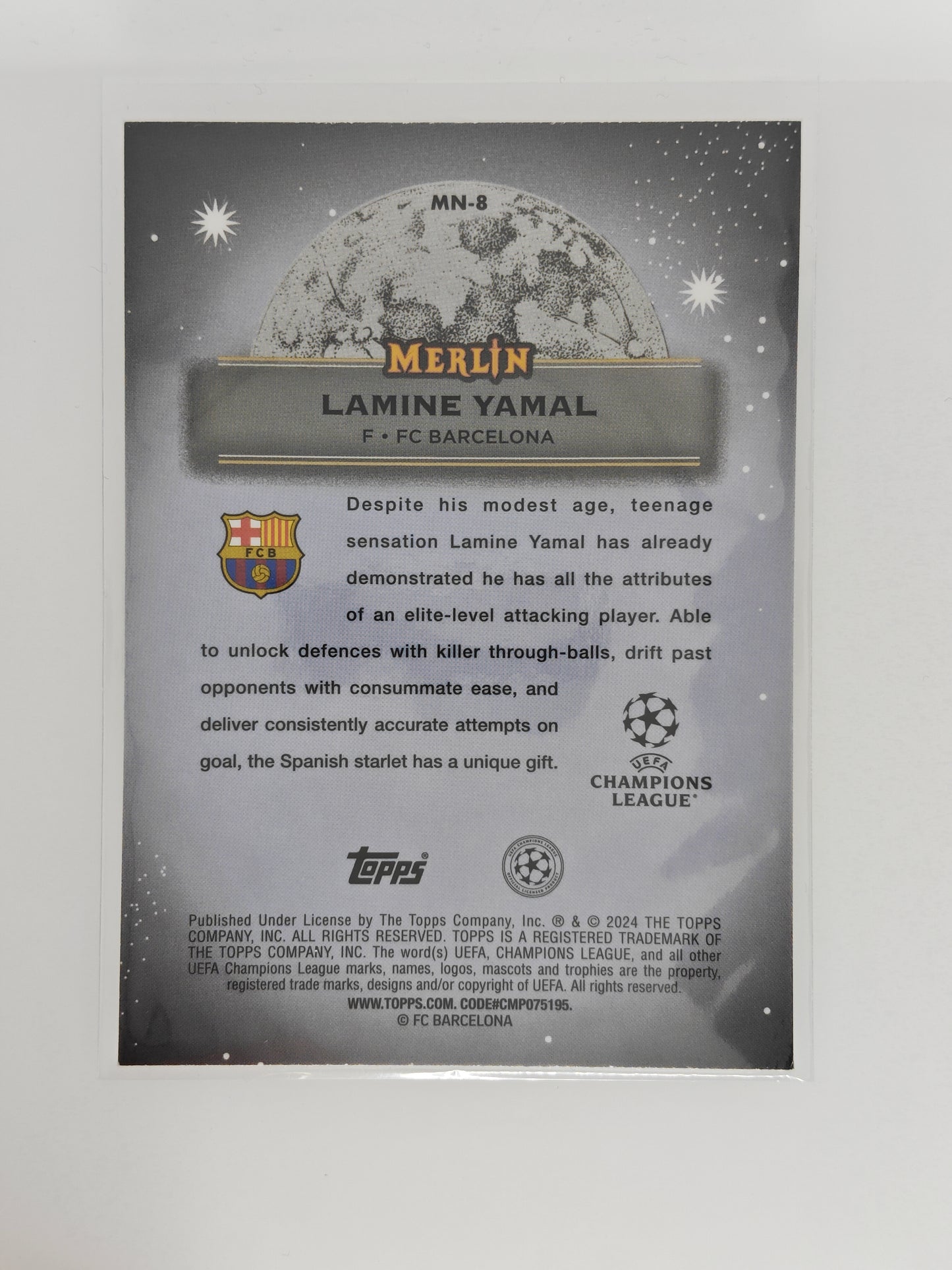 Lamine Yamal Mystic night rc - Topps Merlin 23/24