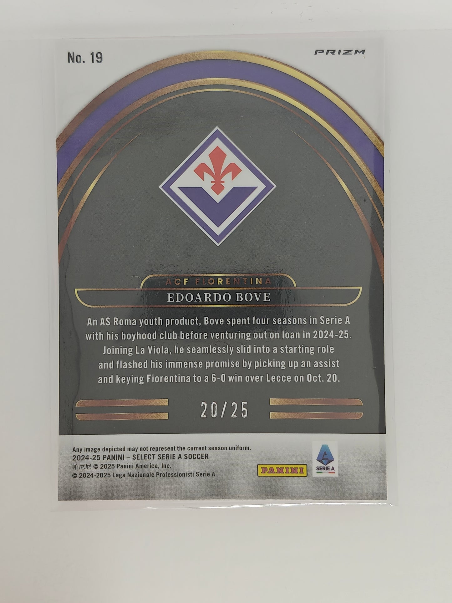 Edoardo Bove /25 future - Panini Select Serie A 24/25