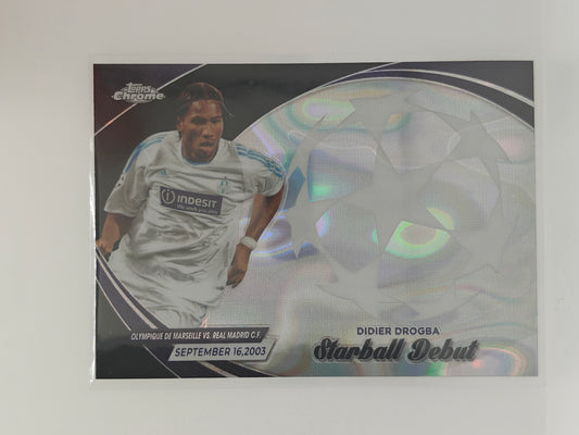 Didier Drogba Starball Debut Black Lava SSP - Topps Chrome 23/24