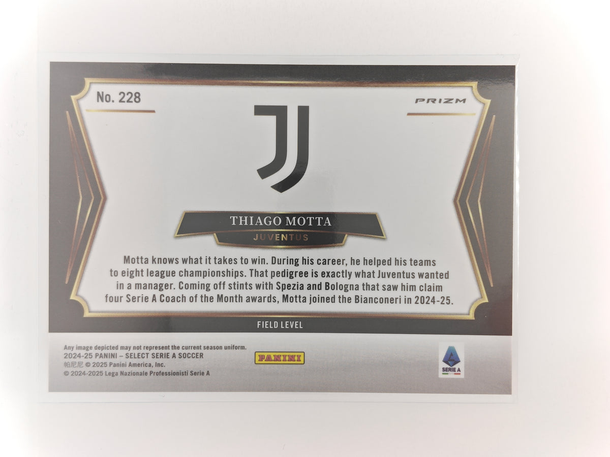 Thiago Motta white sparkle SSP - Panini Select Serie A 24/25