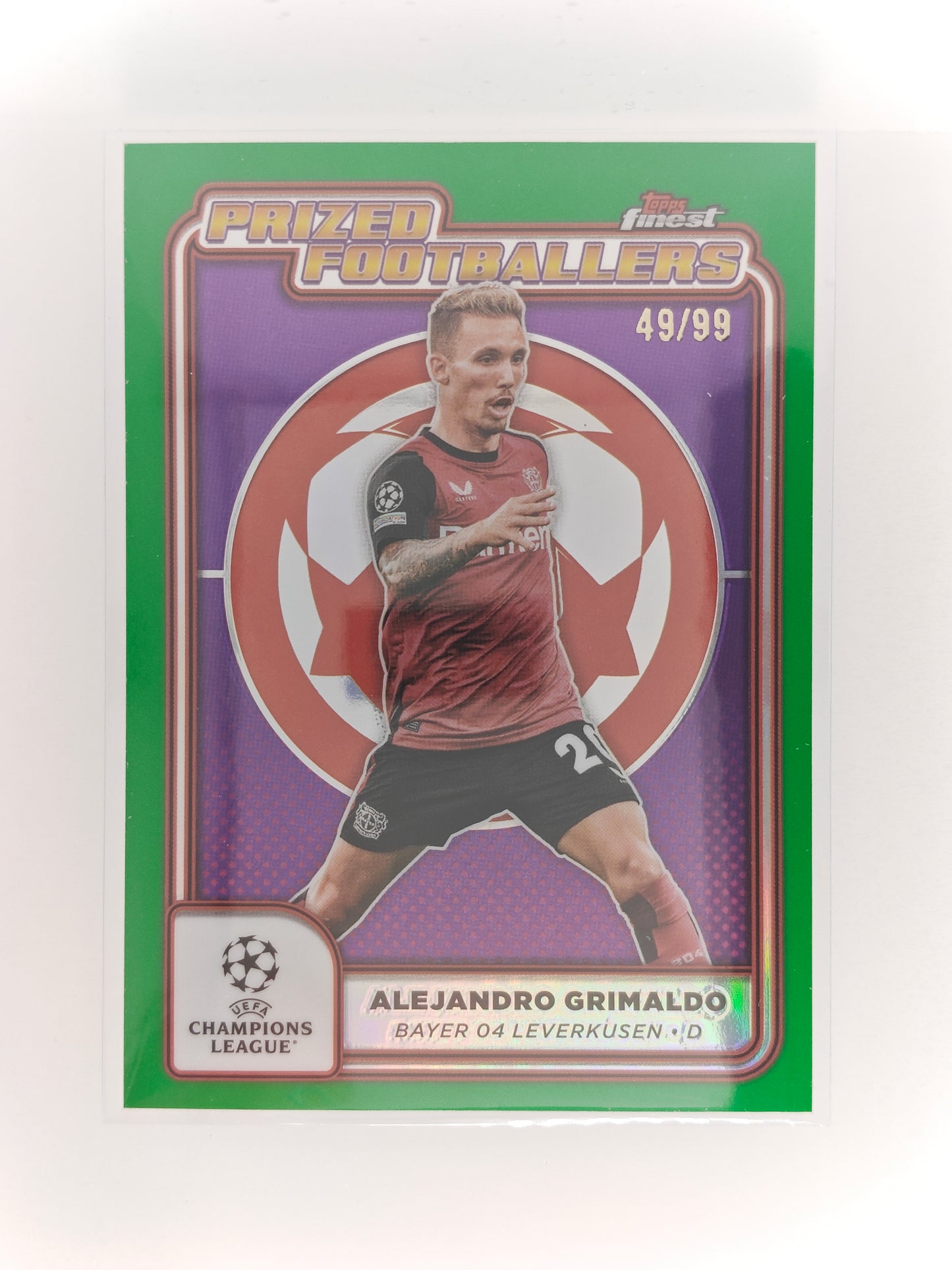 Alejandro Grimaldo /99 Prized Footballers - Topps Finest 24/25