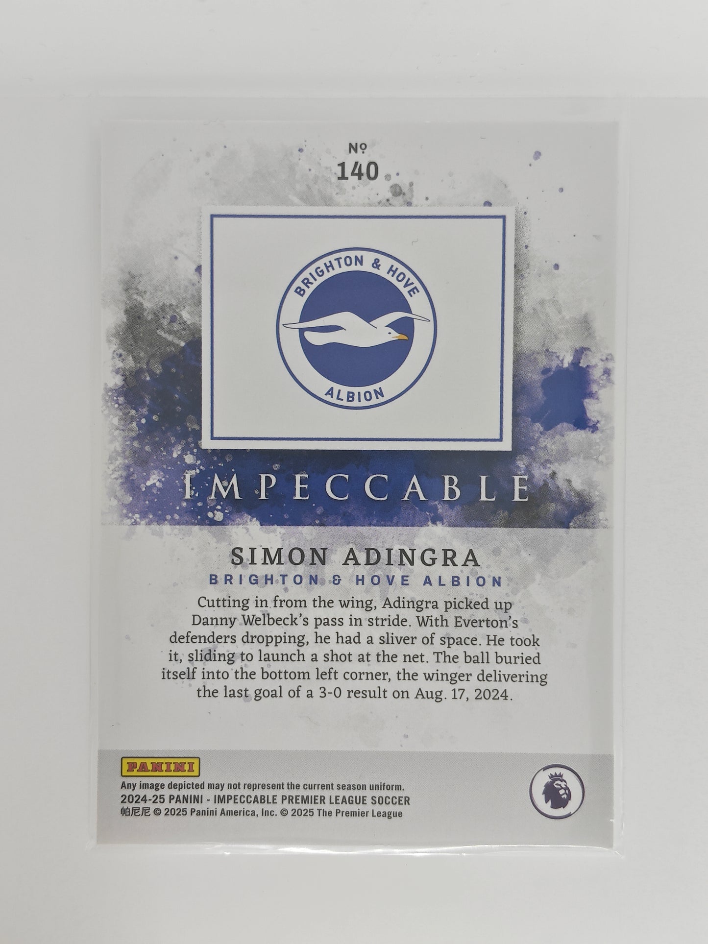 Simon Adingra /65 - Panini Impeccable 24/25