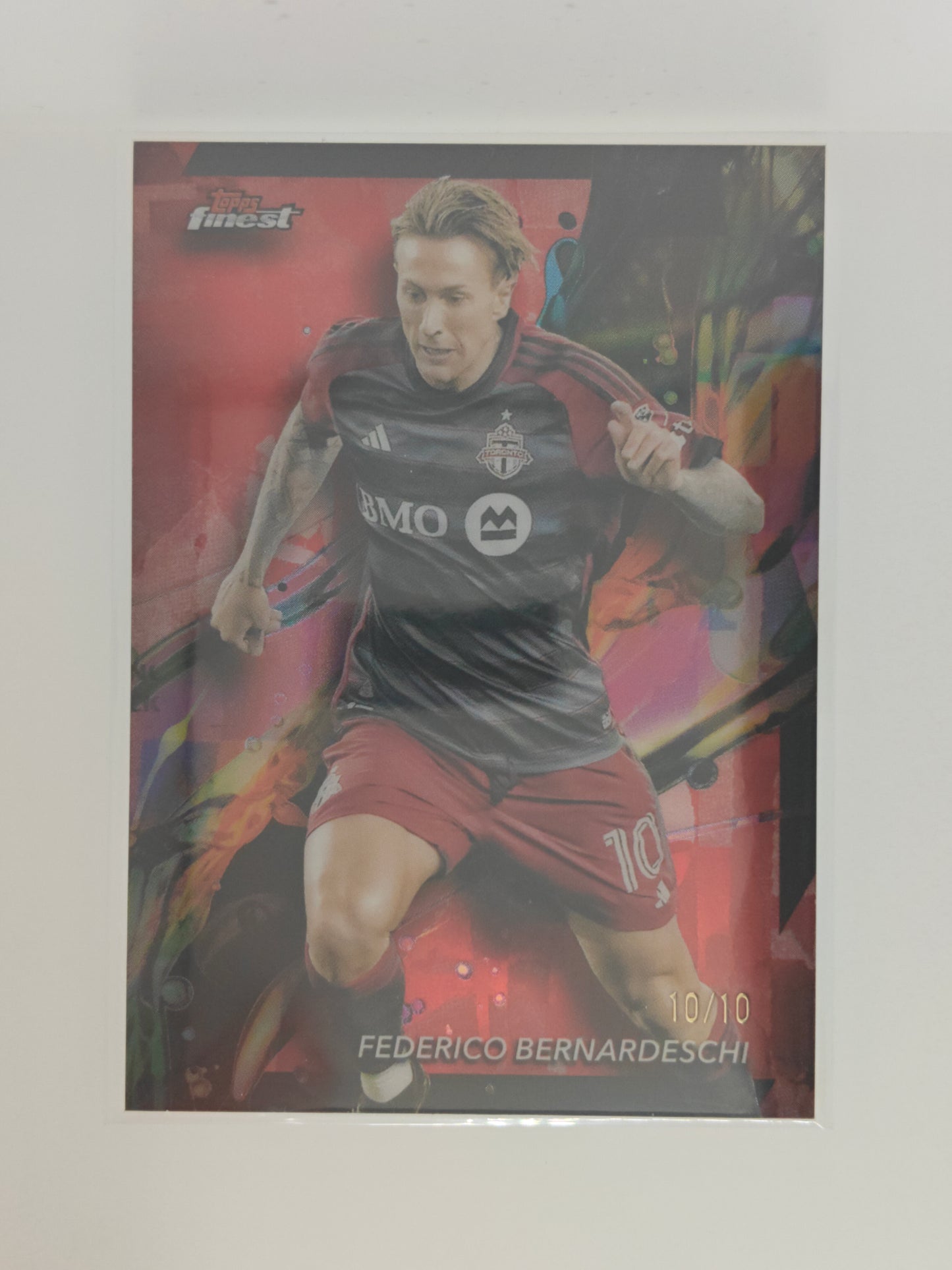 Federico Bernadeschi 10/10 bookend jersey number - Topps MLS Finest 24/25