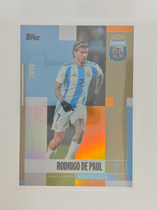 Rodrigo De Paul /25 - Topps Argentina team set 24/25