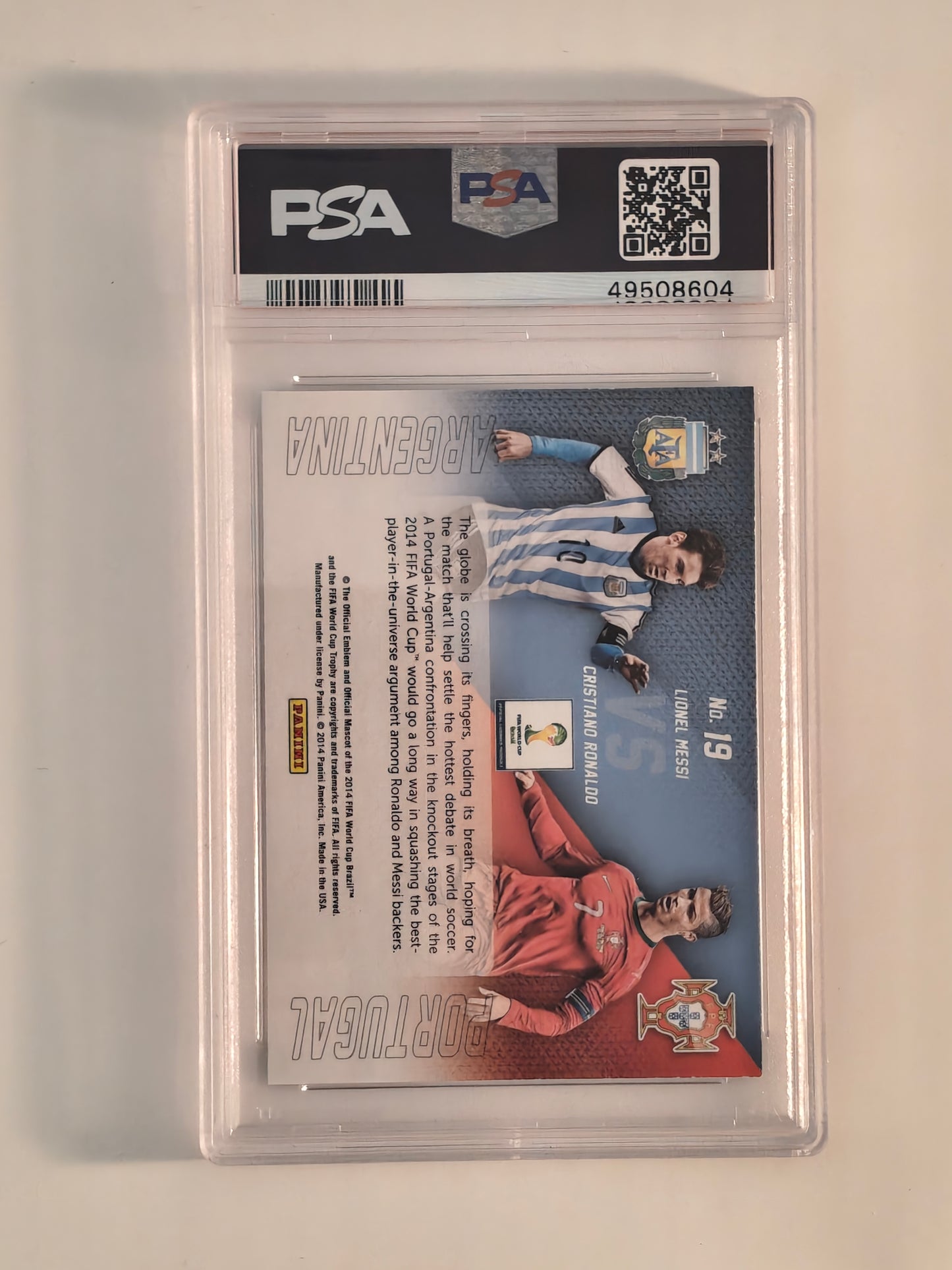 Ronaldo/Messi matchups psa 9 - Panini Prizm 2014
